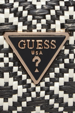 Guess - Guess Logolu Çıkarılabilir Zincir Aksılı Rianee HWWR9228020 Bayan Çanta HWWR9228020 BLA SİYAH (1)