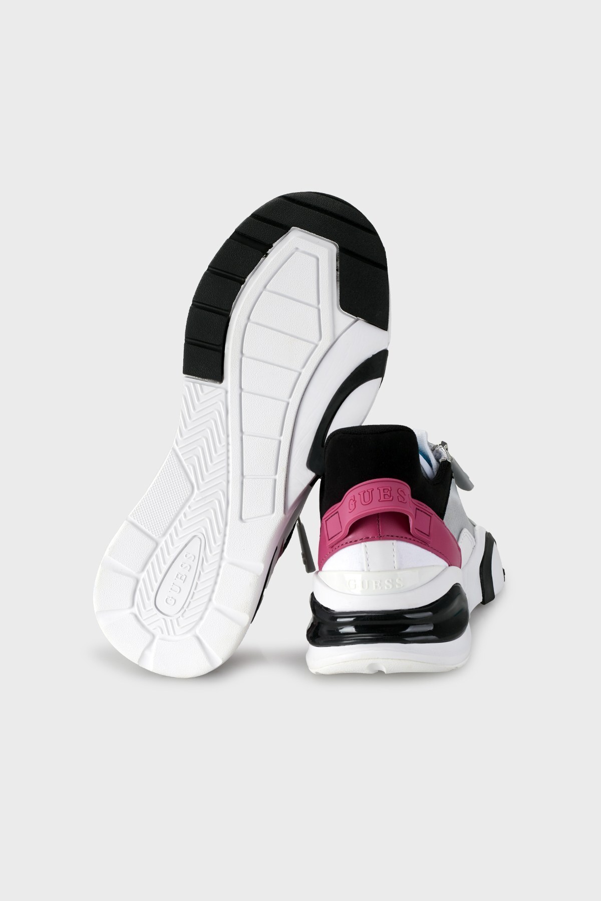 Guess Logolu Fermuar Detaylı Sneaker Bayan Ayakkabı FL8BIAFAB12 WHIFU BEYAZ-FUJYA