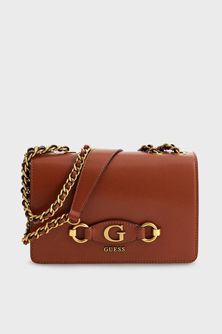 Guess - Guess Logolu Zincir Askılı Izzy Bayan Çanta HWVB8654210 WKY BORDO