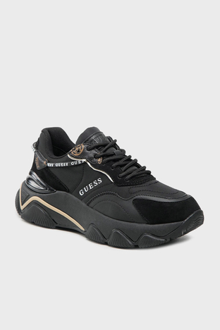 Guess - Guess Micola Kalın Tabanlı Sneaker FL7MICFAL12 Bayan Ayakkabı FL7MIC FAL12 BLACK SİYAH (1)