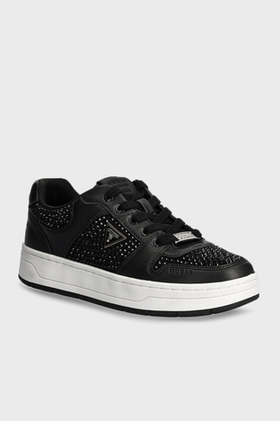 Guess - Guess Naresa2 Logolu Taşlı Sneaker FLFNRSELE12 Bayan Ayakkabı FLFNRS ELE12 BLACK SİYAH (1)