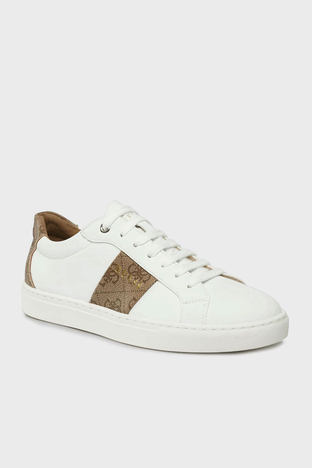 Guess - Guess Toda 4G Logolu Sneaker FL7TDOFAL12 Bayan Ayakkabı FL7TDO FAL12 WHIBR BEYAZ-KAHVE (1)