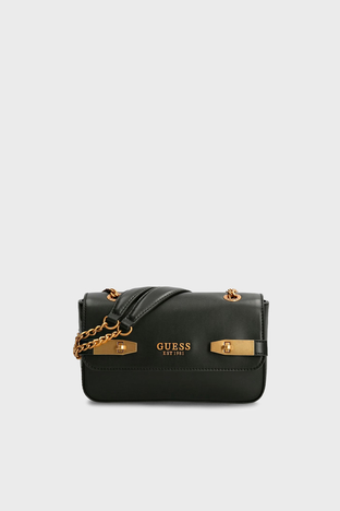 Guess - Guess Zadie Zincir Askılı Mini Omuz Bayan Çanta HWVB8415210 BLA SİYAH