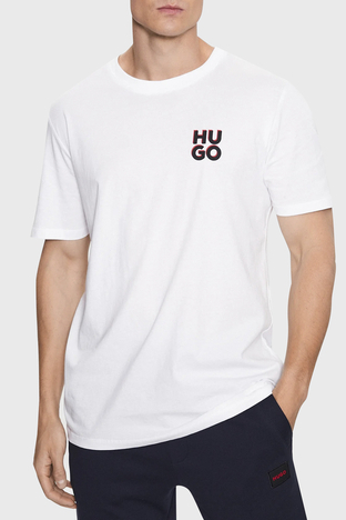 Hugo - Hugo Bisiklet Yaka % 100 Pamuk Regular Fit 2 Pack Erkek T Shirt 50492550 100 BEYAZ (1)