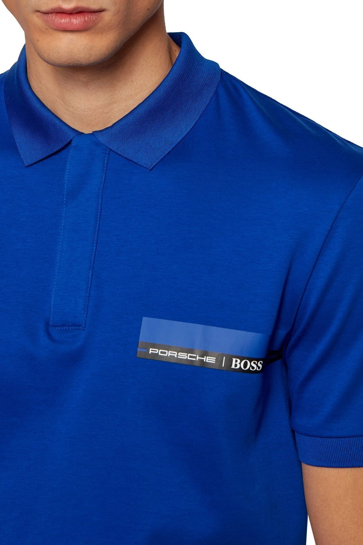 Hugo Boss % 100 Pamuklu Slim Fit T Shirt Erkek Polo 50449394 463 SAKS
