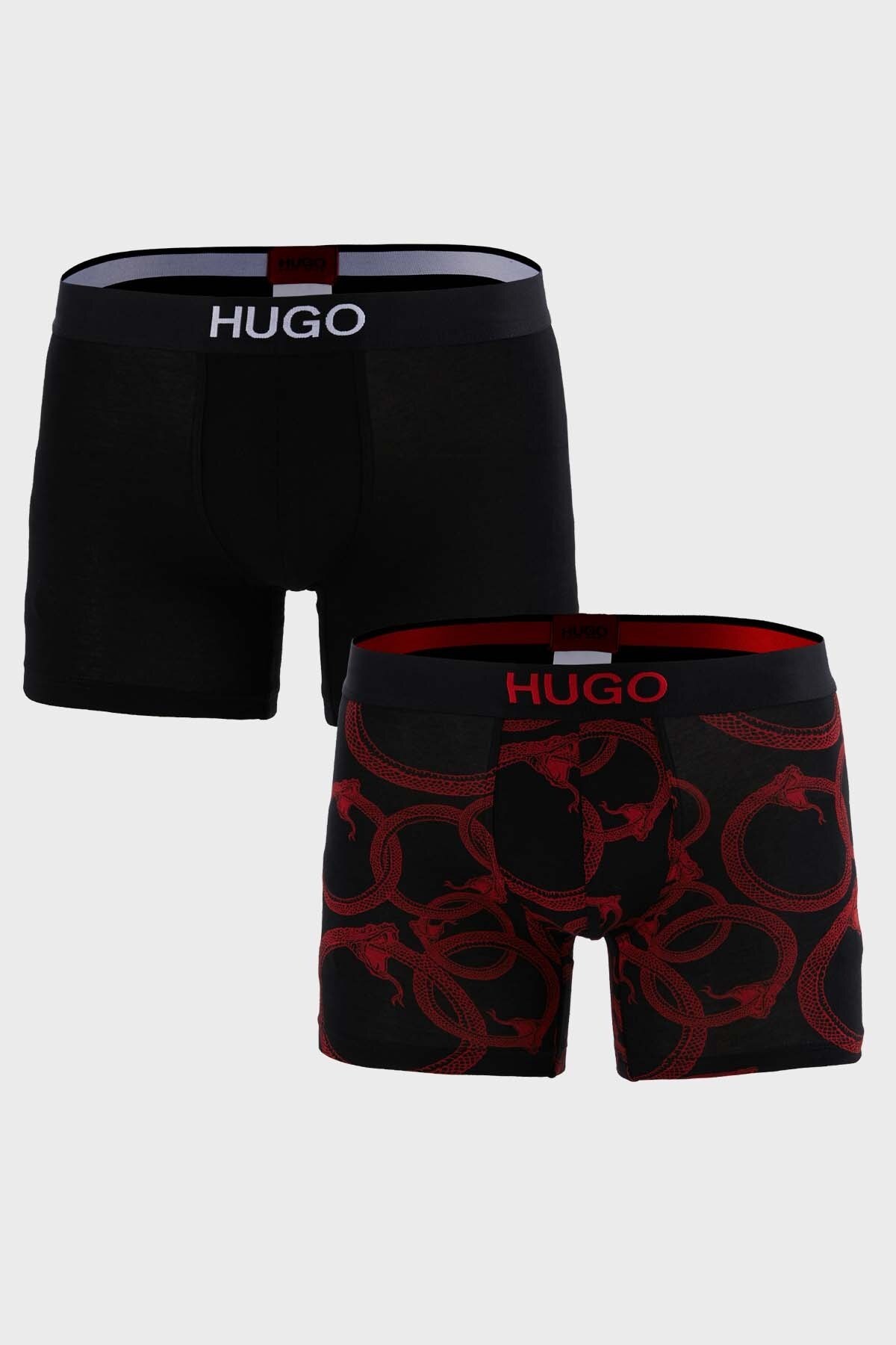 Hugo Boss 2 Pack Erkek Boxer 504585906 40A SİYAH