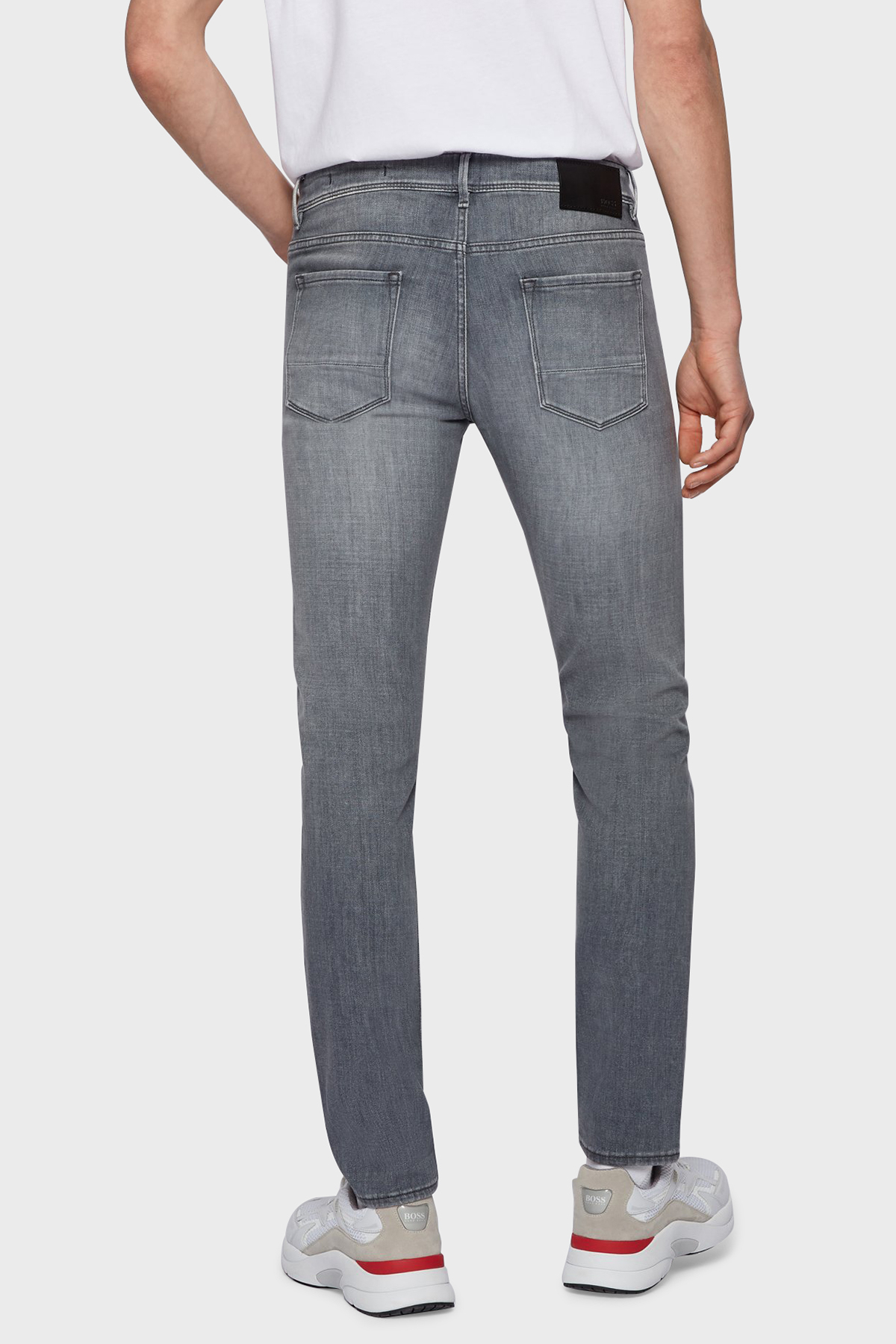 Hugo Boss Extra Slim Fit Düşük Bel Pamuklu Jeans Erkek Kot Pantolon 50453139 040 GRİ