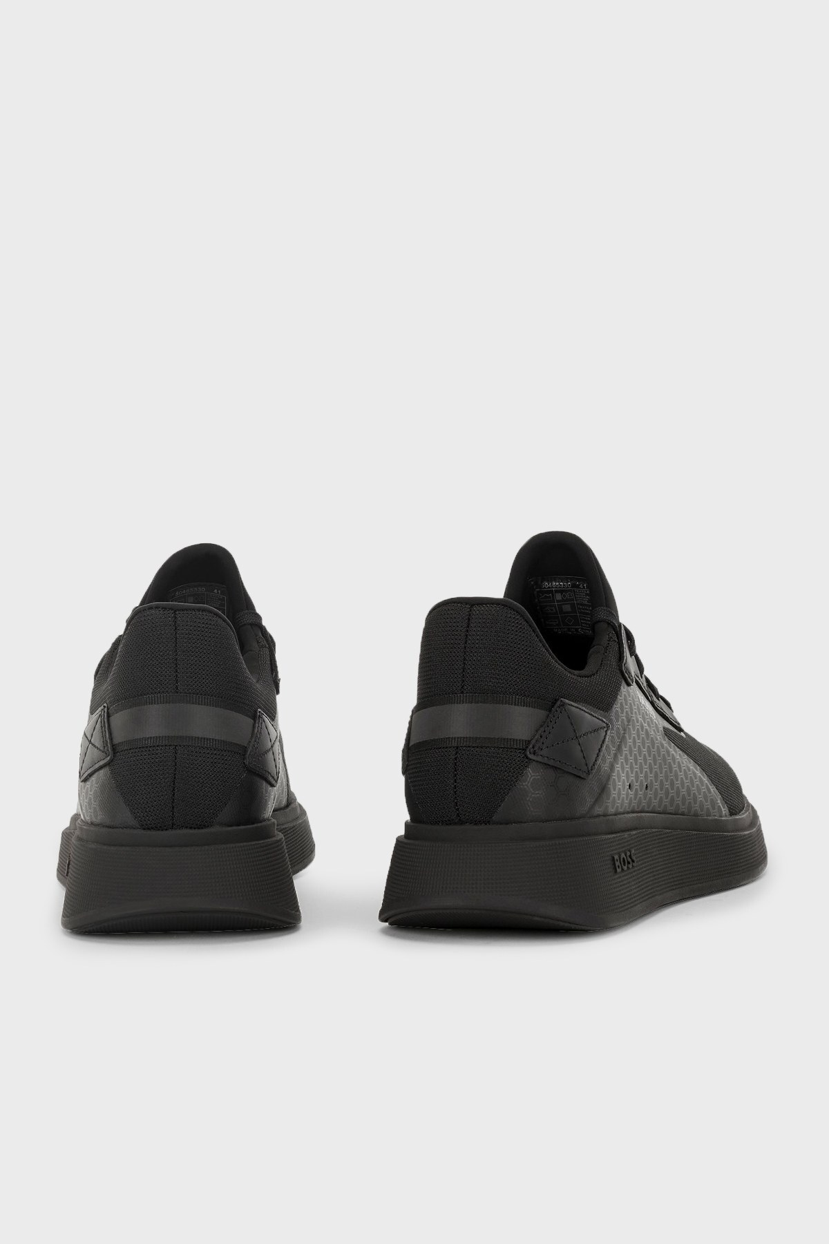 Hugo Boss Logolu Bağcıklı Sneaker Erkek Ayakkabı 50465330 001 SİYAH