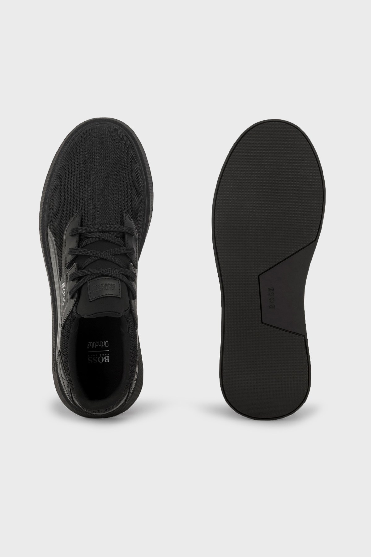 Hugo Boss Logolu Bağcıklı Sneaker Erkek Ayakkabı 50465330 001 SİYAH