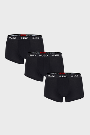 Hugo Boss - Hugo Pamuklu 3 Pack Erkek Boxer 50435463 001 SİYAH