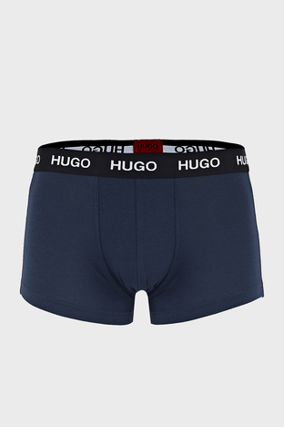 Hugo Boss - Hugo Pamuklu 3 Pack Erkek Boxer 50435463 410 LACİVERT (1)