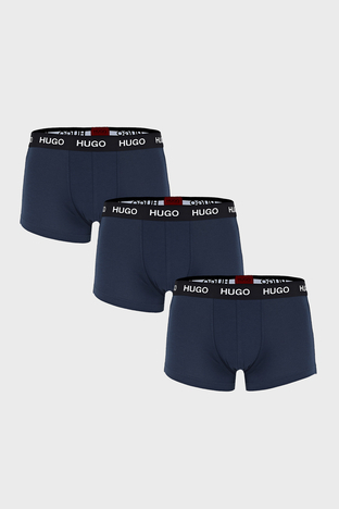 Hugo Boss - Hugo Pamuklu 3 Pack Erkek Boxer 50435463 410 LACİVERT