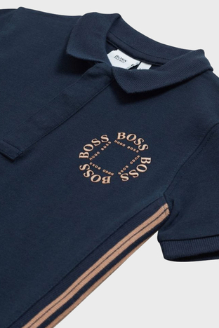 Hugo Boss - Hugo Boss Pamuklu Çocuk Polo Yaka T Shirt 25L16/849 MARINE LACİVERT (1)