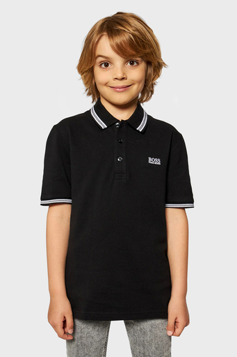 Hugo Boss Pamuklu Çocuk Polo Yaka T Shirt 25P12/09B BLACK SİYAH