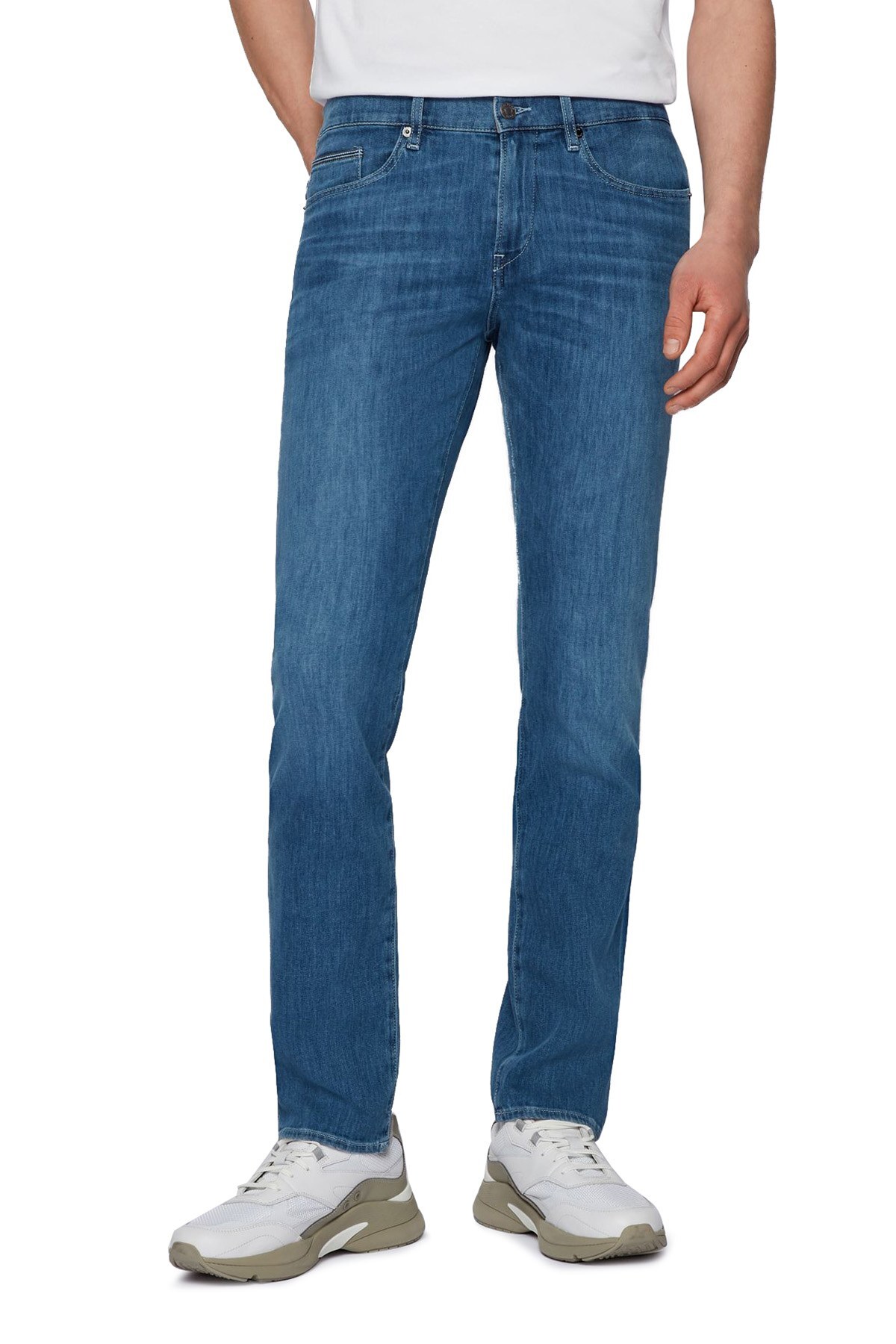 Hugo Boss Pamuklu Slim Fit Jeans Erkek Kot Pantolon 50449703 436 LACİVERT