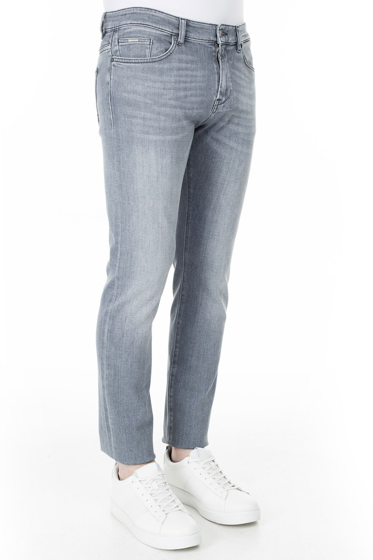 Hugo Boss Slim Fit Jeans Erkek Kot Pantolon 50426423 050 GRİ