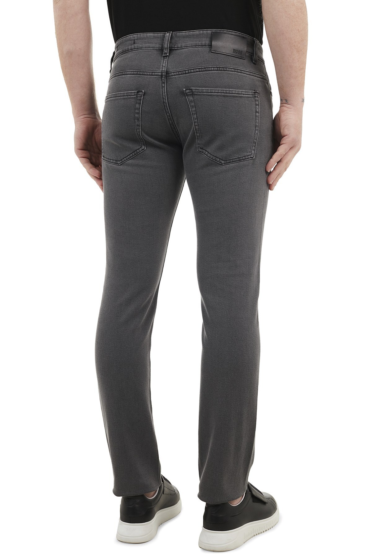 Hugo Boss Slim Fit Pamuklu Jeans Erkek Kot Pantolon 50443988 019 GRİ