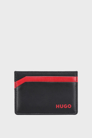 Hugo - Hugo Hakiki Deri Erkek Cüzdan 50470746 002 SİYAH