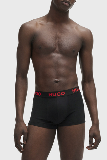 Hugo Logolu 3 Pack Erkek Boxer 50496723 001 SİYAH