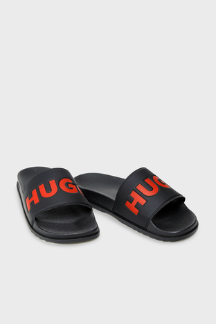 Hugo - Hugo Logolu Erkek Terlik 50471366 001 SİYAH (1)