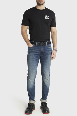 Hugo - Hugo Pamuk Karışımlı Ekstra Slim Fit Jeans Erkek Kot Pantolon 50507867 412 LACİVERT (1)