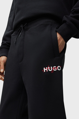 Hugo - Hugo Pamuklu Relaxed Fit Jogger Spor Erkek Pantolon 50494571 001 SİYAH (1)