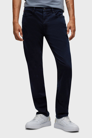 Hugo - Hugo Süper Yumuşak Kottan Normal Bel Dar Kesim Jeans Erkek Kot Pantolon 50477593 402 LACİVERT (1)