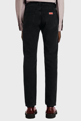 Kenzo % 100 Pamuk Normal Bel Slim Fit Jeans Erkek Kot Pantolon FC65DP1019EJ99 SİYAH