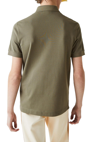 Lacoste - Lacoste Pamuklu Regular Fit T Shirt Erkek Polo PH5522 316 HAKİ (1)