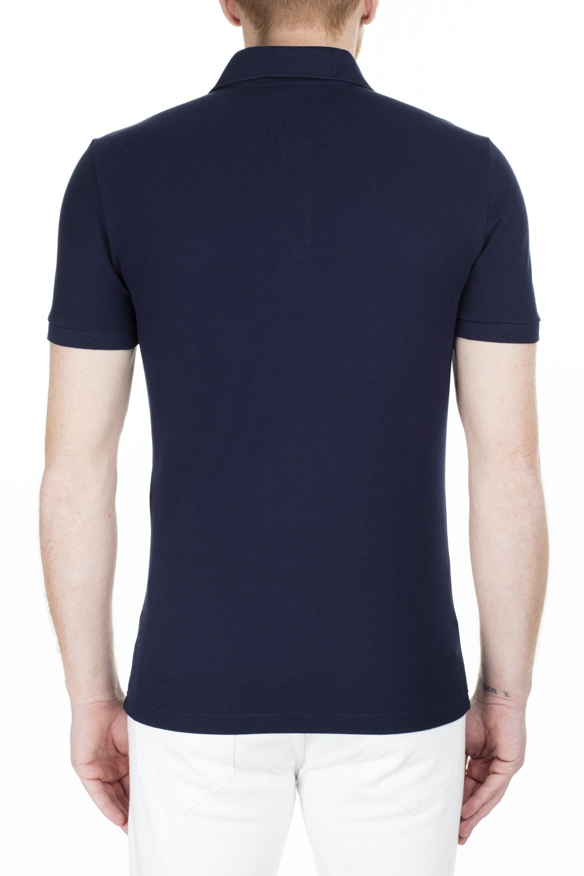 Lacoste Slim Fit T Shirt Erkek Polo PH4014 166 LACİVERT