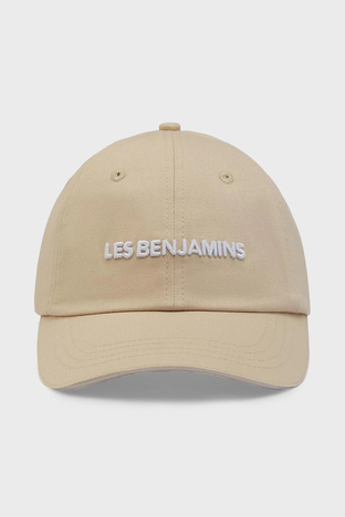 Les Benjamins - Les Benjamins Logo İşlemeli % 100 Pamuk Unisex Şapka LB23SSESSUUCP-008 BEJ
