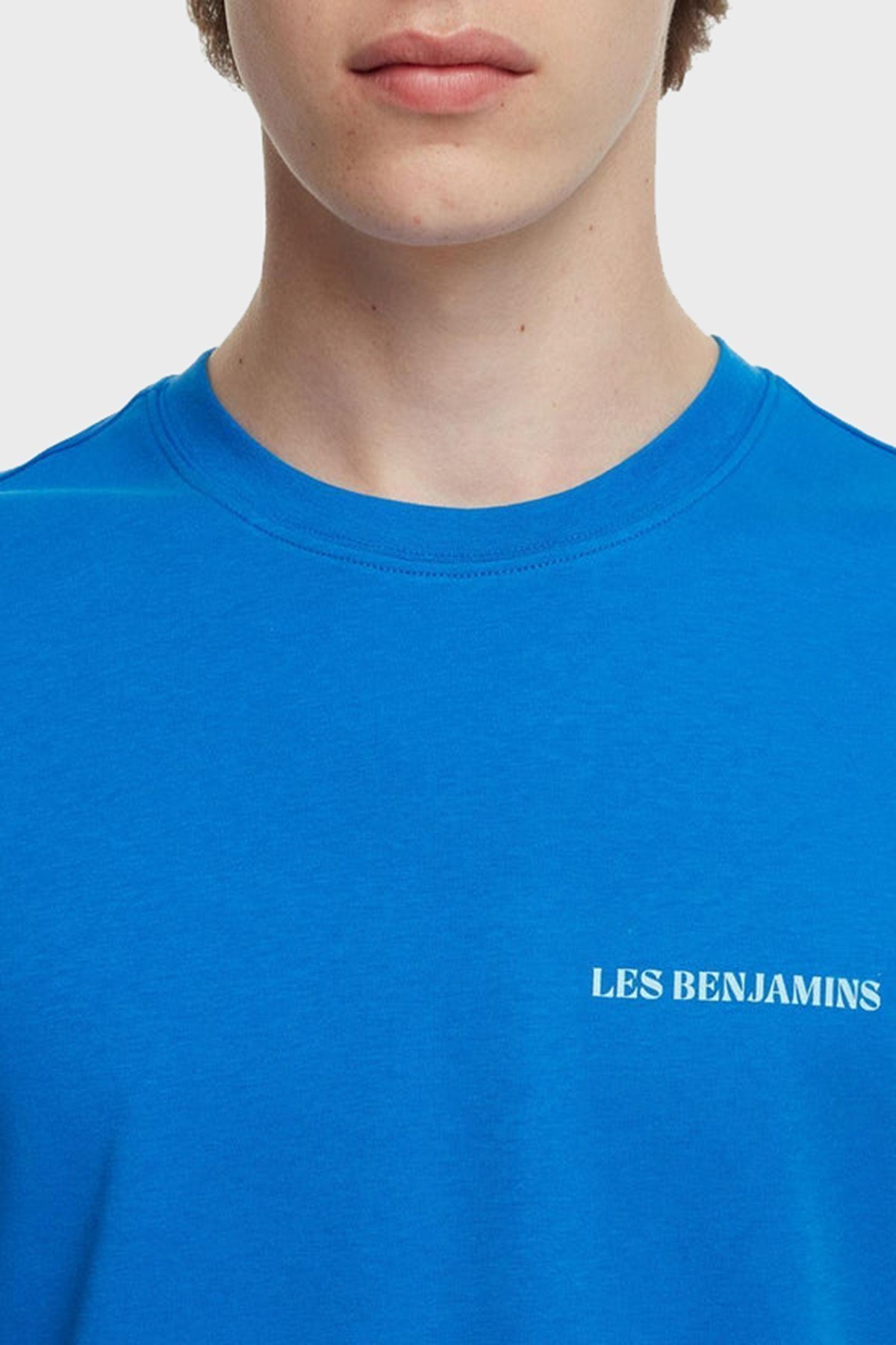 Les Benjamins Regular Fit Bisiklet Yaka % 100 Pamuk Erkek T Shirt LB22SSTMJMUTS-021 SAKS