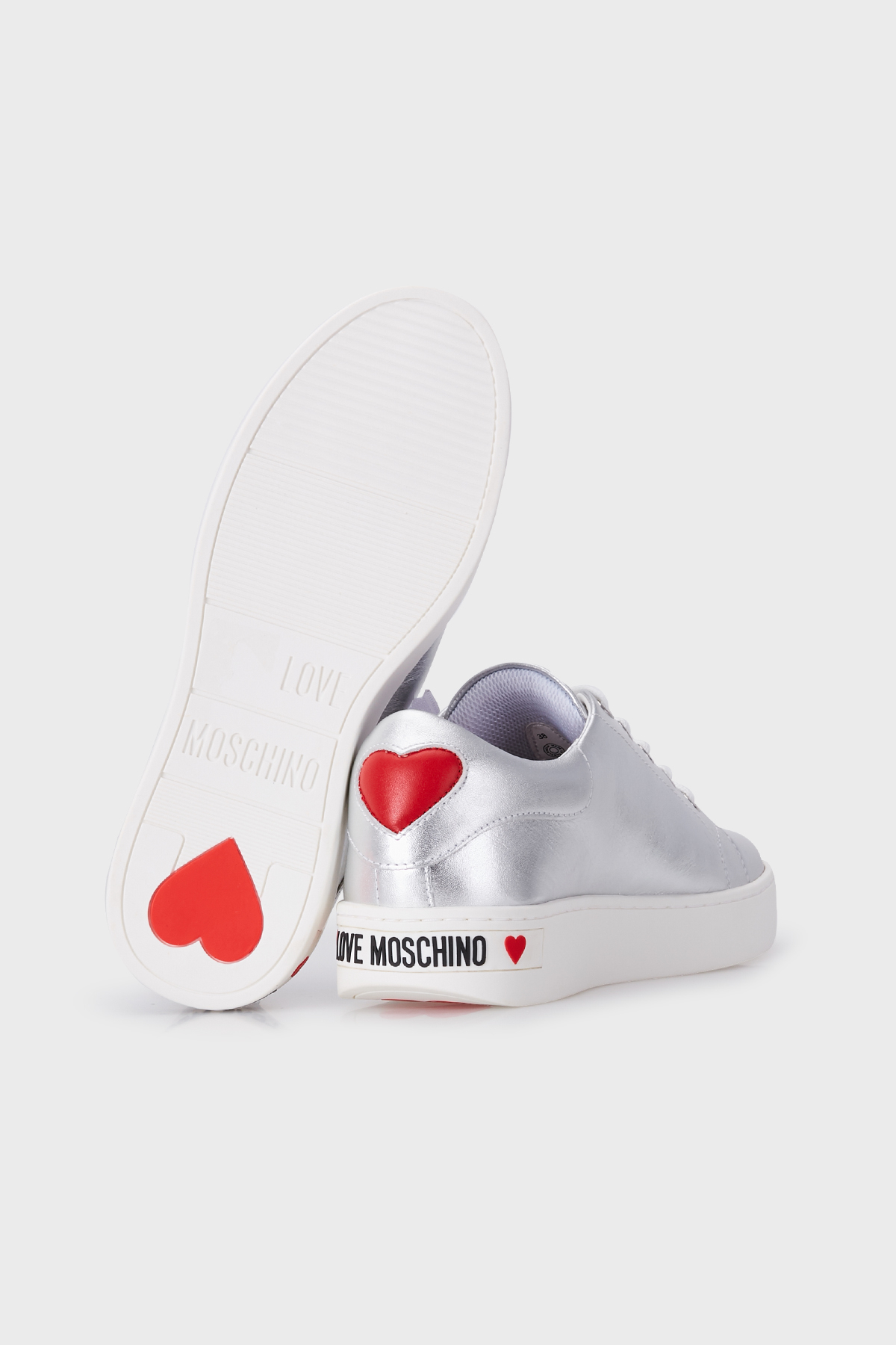 Love Moschino Logolu Fermuarlı Bayan Ayakkabı S JA15093G1CIB0902 GÜMÜŞ