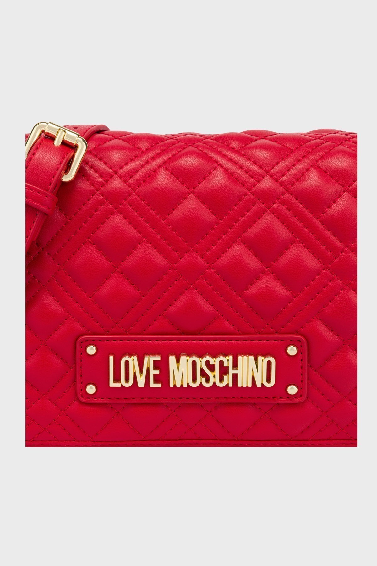 Love Moschino Marka Logolu Ayarlanabilir Askılı Bayan Çanta JC4002PP1DLA0500 KIRMIZI
