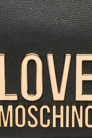 Love Moschino - Love Moschino Çıkarılabilir Logo Detaylı Fermuarlı Zincir Askılı Bayan Çanta JC4108PP1HLI0000 SİYAH (1)