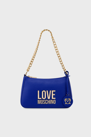 Love Moschino - Love Moschino Çıkarılabilir Logo Detaylı Fermuarlı Zincir Askılı Bayan Çanta JC4108PP1HLI0753 SAKS