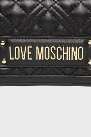 Love Moschino - Love Moschino Çıkarılabilir Zincirli Çapraz Askılı Kapitone Mini Bayan Çanta JC5681PP1HLA0000 SİYAH (1)