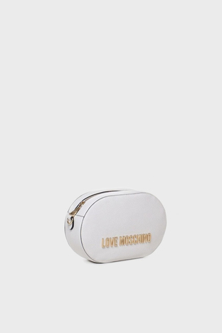 Love Moschino - Love Moschino Logolu Ayarlanabilir Askılı Bayan Çanta JC4330PP0GK1010A BEYAZ (1)