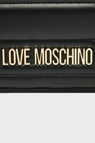 Love Moschino - Love Moschino Logolu Ayarlanabilir Omuz Askılı Bayan Çanta JC4056PP1HL1200A SİYAH (1)