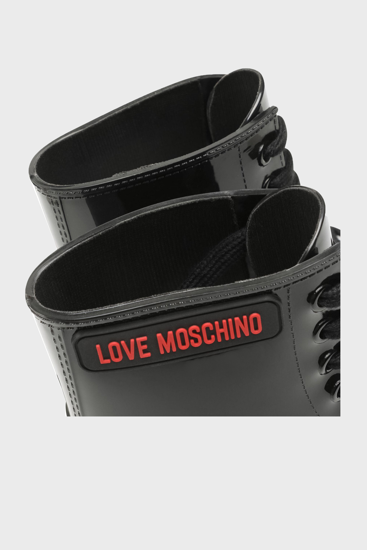 Love Moschino Logolu Bağcıklı Bayan Bot JA24193G1DIR0000 SİYAH