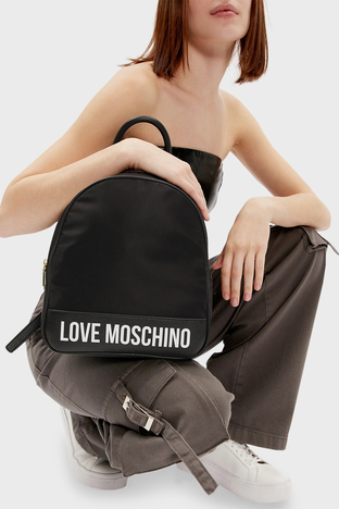 Love Moschino - Love Moschino Logolu Bayan Sırt Çantası JC4251PP0IKE100A SİYAH (1)