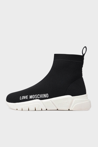 Love Moschino - Love Moschino Logolu Bilekli Sneaker Bayan Ayakkabı JA15343G1IIZ4000 SİYAH (1)