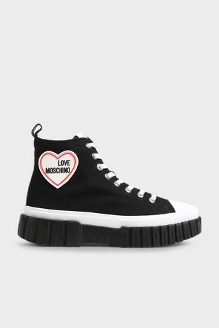 Love Moschino - Love Moschino Logolu Bilekli Sneaker Bayan Ayakkabı JA15595G1GJH0000 SİYAH
