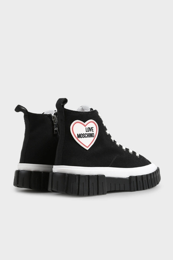 Love Moschino Logolu Bilekli Sneaker Bayan Ayakkabı JA15595G1GJH0000 SİYAH