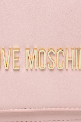 Love Moschino - Love Moschino Logolu Çıkarılabilir Uzatma Askılı Bayan Çanta JC4286PP0GKF0609 PUDRA (1)
