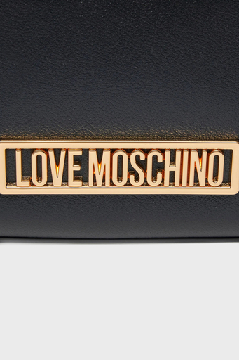 Love Moschino Logolu Çıkarılabilir Uzatma Askılı Deri Bayan Çanta JC4148PP1IL1200A SİYAH