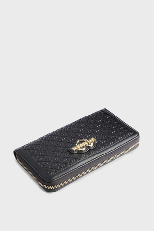 Love Moschino - Love Moschino Logolu Çok Bölmeli Bayan Cüzdan JC5694PP0FKF0000 SİYAH (1)