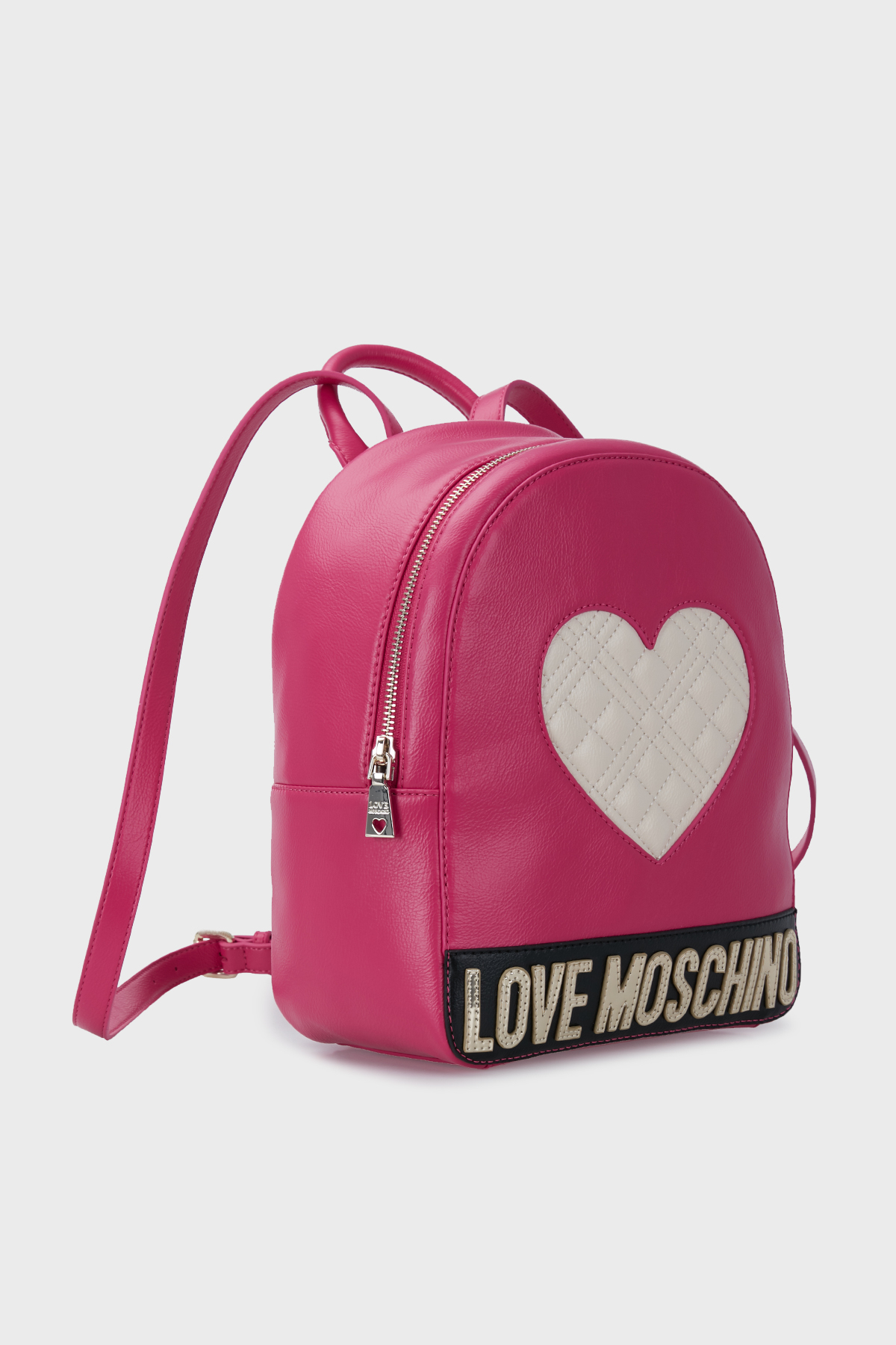 Love Moschino Logolu Deri Bayan Çanta JC4028PP1ELD160A Fuşya-Bej