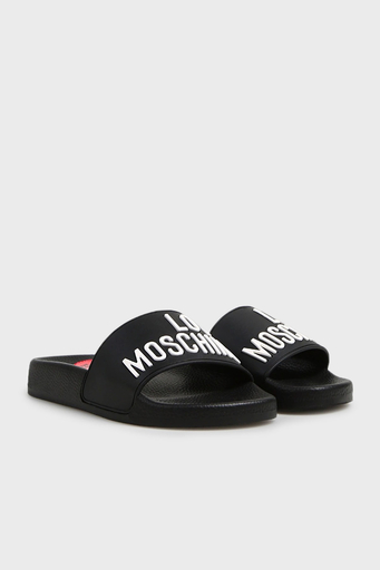 Love Moschino Logolu Düz Bayan Terlik JA28052G1MI14000 SİYAH