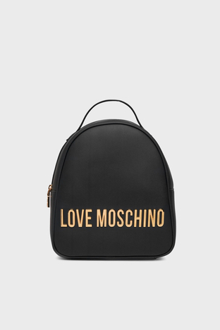 Love Moschino - Love Moschino Logolu Fermuarlı Bayan Sırt Çantası JC4197PP1IKD0000 SİYAH